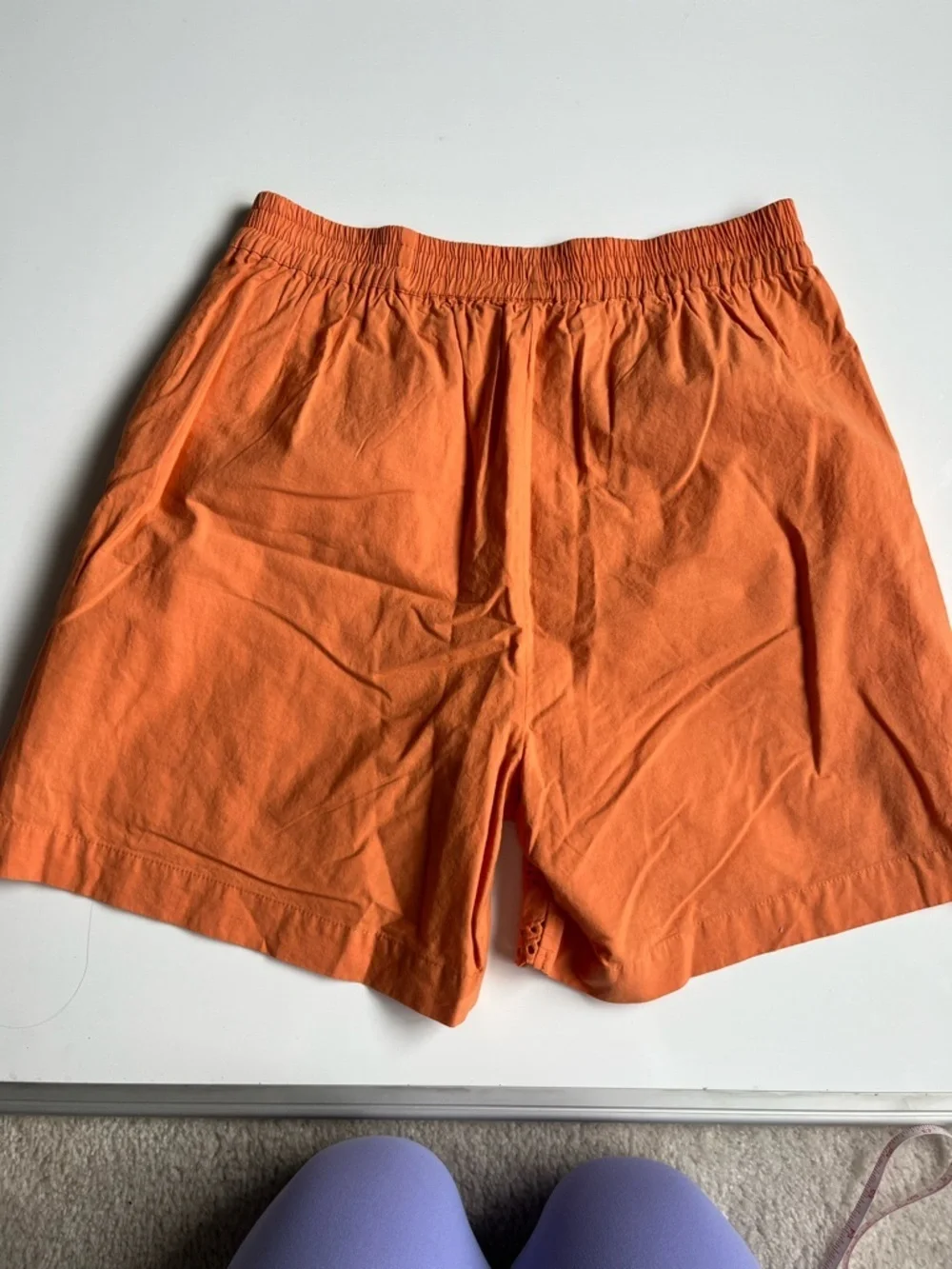 NWOT soyaconcept Orange Eyelet Hem Short Set